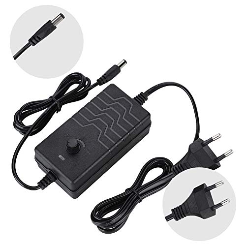 72W 2A 24-36V Power Adapter, Spanning verstelbaar met LED Display, 5.5 * 2.1mm, 5.5 * 2.5mm Universele, Meerdere Bescherming, voor elektrische Ventilator, Router, TV, DVD, LED, enz. (Zwart) 4