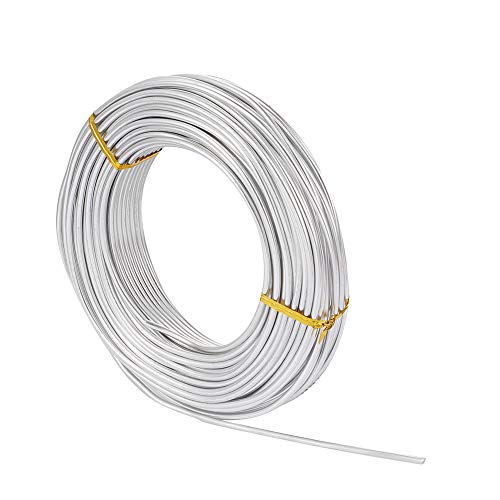 82 voeten/500g zilver aluminium draad flexibel 3mm/9gauge metaal artistieke kralen draad voor bloemen sieraden maken