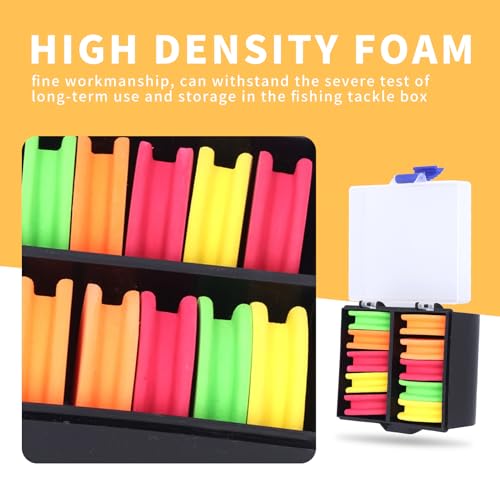10Pcs Foam Spools Foam Winding Board Foam Line Spools Foam Winding Spools Foam Spools Foam Spools Foam Wire Spools Mix Color Fishing Accessoires 4
