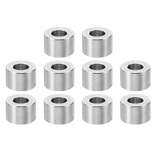 M6 Stainless Steel Standoffs, 10st Metaal Standoffs Roestvrij staal 6.2mm ID x 12mm OD x 8mm L Spacer Schroefspacer Ronde voor 1/4" of M6 Schroefbout