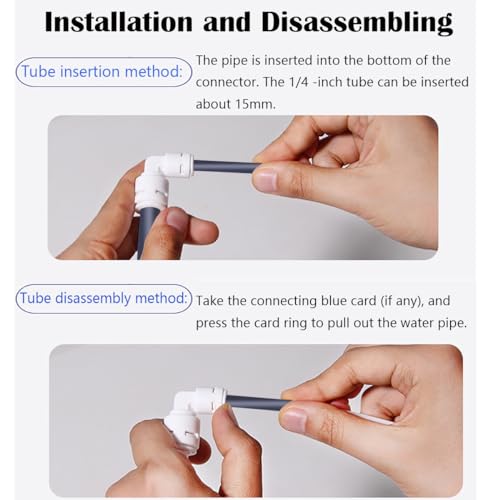 RO Tubing, 1/4 Inch Supply Pipe Tube, 100m Tube met 6,3mm Diameter voor koelkast en ijsmachine, RO Water Systems (zwart) 4