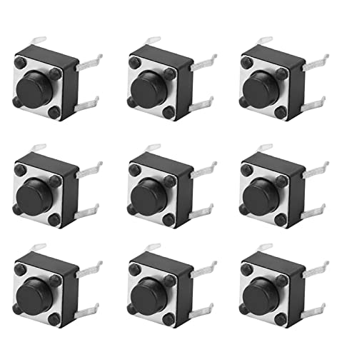100Stuks Momentaire Tactiele drukknop Mini Micro Tact Switch Accessoires 6x6x5mm Miniatuur Micro-tactiele schakelaar