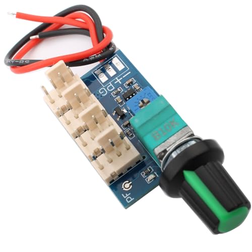 DC 0-12V PWM Fan Speed Controller, 4 Pin, 4 kanalen, PC CPU Speed Controller, Computer PC Frame Controller (met Pre-Wiring)