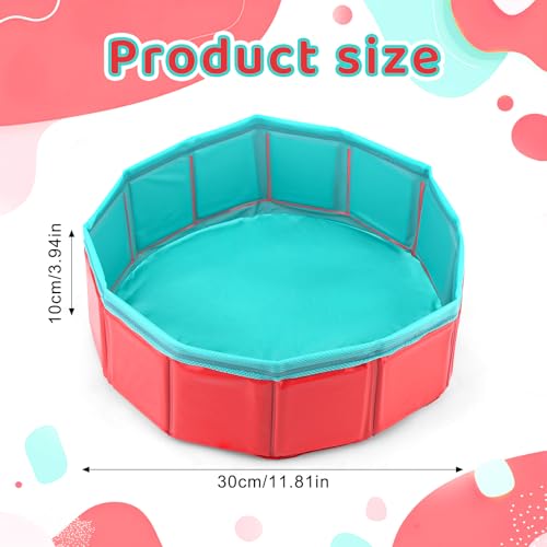 Kattenbad Speelgoed, 30x10cm Opvouwbaar Zwembad voor Huisdieren Fishbowl Katten Interactieve Speelgoed voor Huisdieren Endless Cute Gift (Vissen Speelgoed niet inbegrepen)