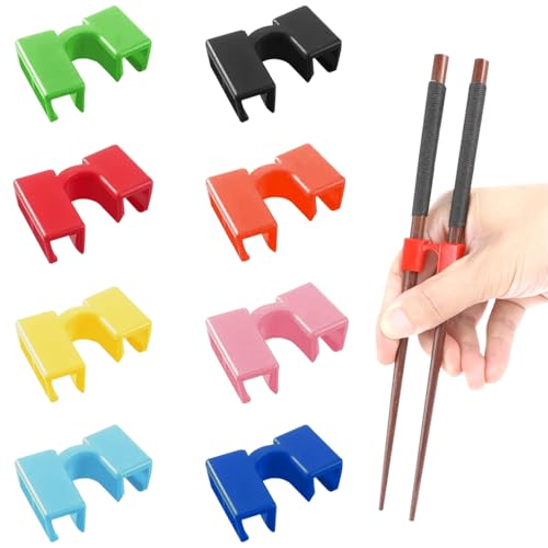 16 stuks Chopsticks voor beginners Help Easy Chopstick Trainers Herbruikbare Chopsticks voor beginners Chopsticks Helper voor kinderen Non-Slip en Portable voor volwassenen, Beginner of