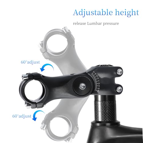 Verstelbare steel 31,8 mm, verhoog de fietsgreep 100 mm/120 mm ± 60 °, voor de meeste mountainbikes, wegfietsen, mountainbikes, BMX fietsen 3