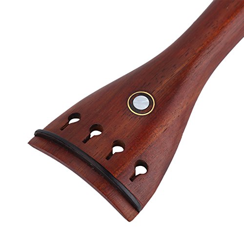 4/4 Volledig Maat Viool Accessoires Kit, Rosewood Viool Onderdelen 4/4 Handgemaakte Set Chin Ondersteuning Pegs Tailpiece Tunners Endpin Essentieel voor Viool Lovers 3
