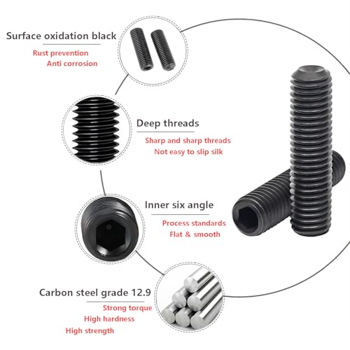 20 st. Koolstofstaal Hex hoofdschroeven, Countersunk Hex Socket Schroeven in Cup Hex Socket Schroeven, M6*8mm, Verpakking van 20 5