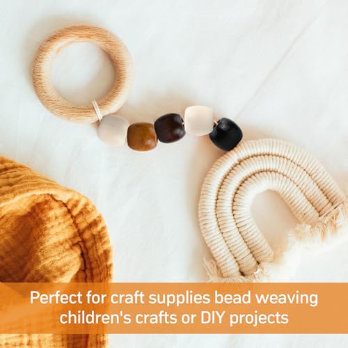 Natuurlijke houten kralen met groot gat 15mm voor Macrame en DIY armbanden sieraden 200 stuks 3