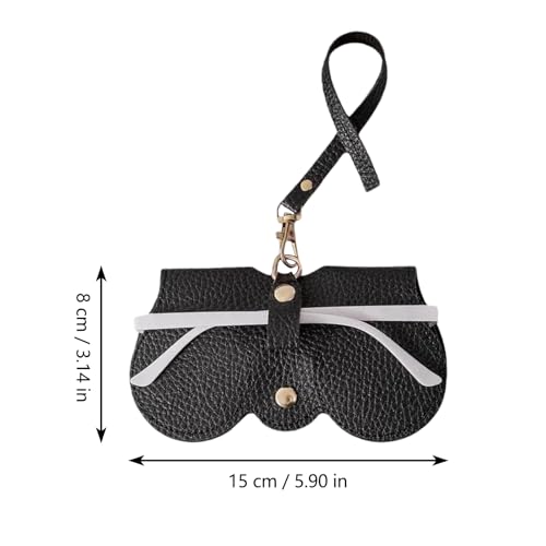 6 stuks glazen Case, Draagbare glazen Case Bag, Fashion Sunglasses Case, Leather Sunglasses Bag, Om uw bril mee uit te nemen, Zwart, bruin, oranje, grijs, khaki, malachite groen