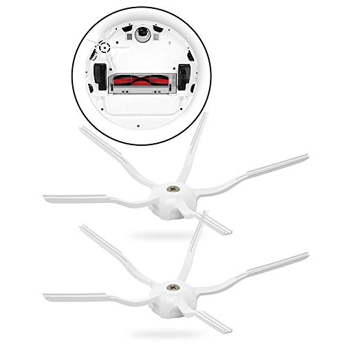 5 st 5 Armzijdeborstel, zacht siliconen voor Roborock S5, S6, T6, E2, E35, S60, S61, Vacuümdelen (Wit) 3