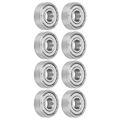 10PCS S608Z Roestvrij stalen kogellagers 8x22x7mm, Stille Rotatie, Hoge Snelheid, Rustbestendig, Draagbestendig voor Longboards Roller Skates