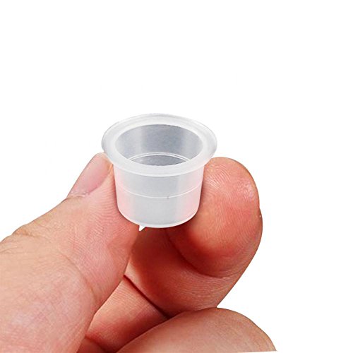 100st/set Tattoo Inktcaps Medium Large Plastic Microbladerende Pigment Accessoires Houder voor Tattoo Machine Tattoo Supplies Tattoo Naalden Tattoo Kits