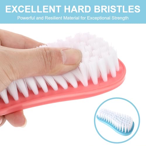 Spijkerborstel voor het reinigen van vingernagels, 2 stuks stevige borstel tenen vingernagel borstel vingernagel handscrub penselen teen schoner diepe nagel reinigen scrubber voor tenen 3