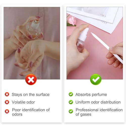 500 stuks Parfumteststrookjes, 17 cm X 0,9 cm Essentiële Olietestpapier, Rechthoekig Verdikingsschrijfbaar Parfumtestpapier voor parfums, etherische oliën, diffusers, geuren, Etc (Wit) 4