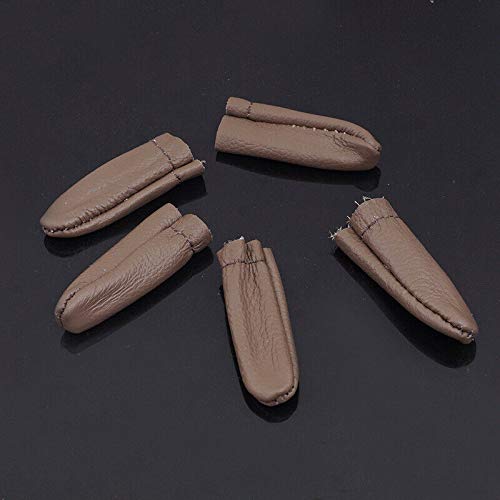 Lederen Vingerbeschermer, Breibeschermer Zachte Comfortabele Duim Index Vingervilt voor doe-het-zelf of Ambacht (Random Color) Algemeen doel Willekeurige kleur