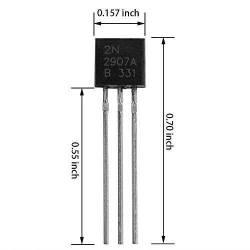 NPN PNP Power Triode Combinatiekit, TO-92 Direct Insert Triode 200 stuks, Model: BC337, BC327, 2N2222, 2N2907, 2N3904, 2N3906, S8050, S8550, A1015, C1815 3