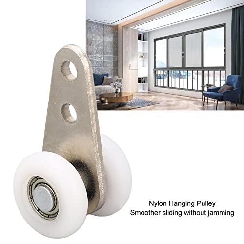 10PCS Bearing Trolley Construction, 49mm L, Gladde schuifdeur Pulley, Schuif roller, Nylon Beam Trolleys Wiel voor schuifdeur raamkast 3
