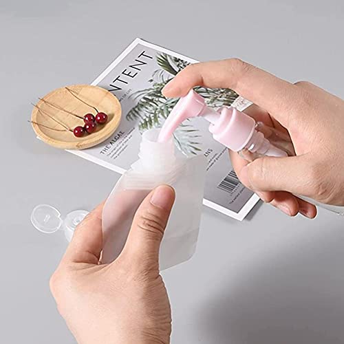 12 stuks draagbaar Reis Vloeistof Make-up Verpakking Zakken, Plastic Transparante Clamshell Verpakking Zakken, Navulbare Lege knijpzak, Standaard, Standaard 5