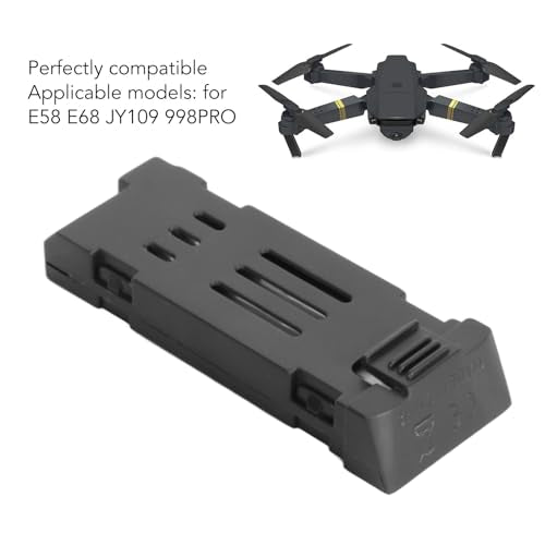 3-Pack 1800mAh 3,7V LiPo vervangingsaccu met hoge capaciteit voor E58 E68 JY109 998Pro RC Drone, Afstandsbediening UAV Batterij RC Drone Batterij