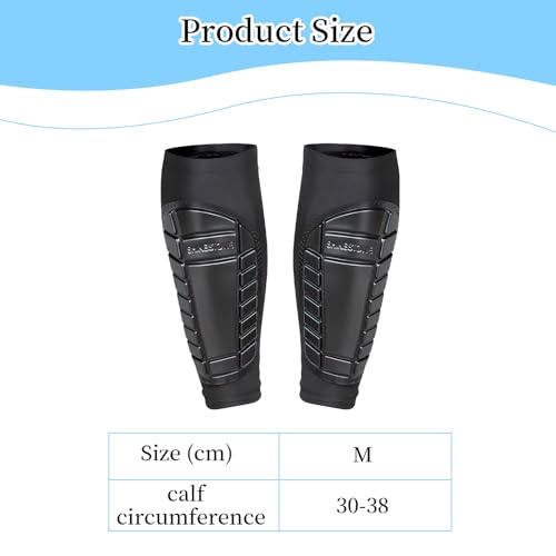 Voetbalscheenbeschermers, universele kuitbeschermingers voor kinderen van 30 - 38 cm, voetbal, elastischescheenschermers voor voetbal, mandbal, fietsen