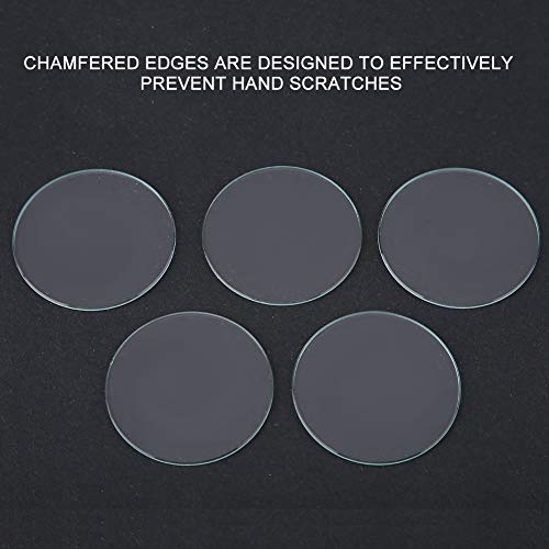 5st 37/38/39mm Ronde Flat Watch Crystal Lens Glazen Vervangingsdelen voor horlogemaker Reparatie Vervangings Optics voor horloge(39mm) 4