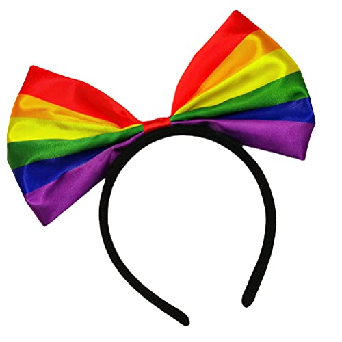 Rainbow boeg hoofdband, Kleurrijke boeghaar hoepel, Rainbow haarband mooi haar hoepel, Mode foto rekwisieten, Haar accessoires voor vrouwen meisjes