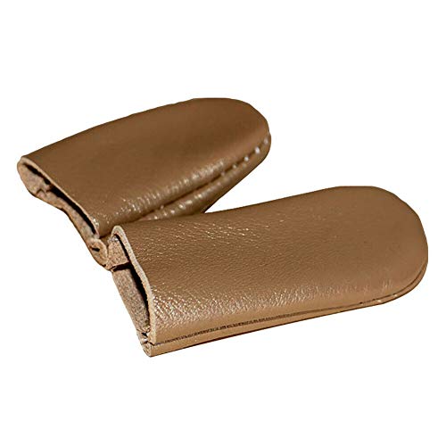 Lederen Vingerbeschermer, Breibeschermer Zachte Comfortabele Duim Index Vingervilt voor doe-het-zelf of Ambacht (Random Color) Algemeen doel Willekeurige kleur