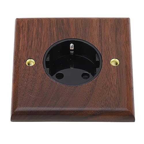 EU Standard Retro Black Walnut Socket 16A 250V elektrische switch Socket Receptacle voor elektronische apparaten en kleine apparaten