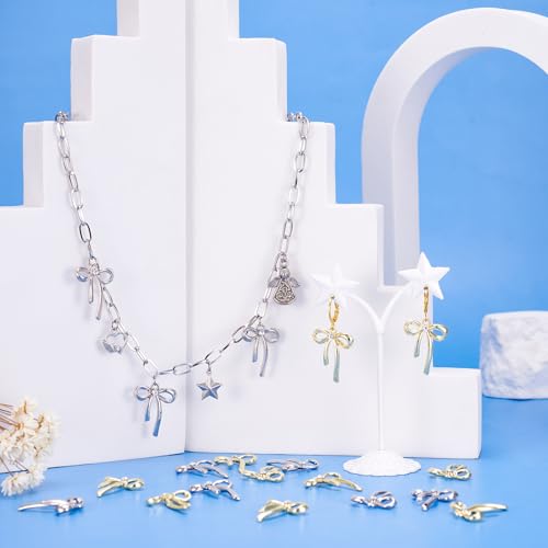 Bowknot Charms Bow Dangle Charms Bow Tie hangers voor ketting armband oorbellen DIY Craft Supplies