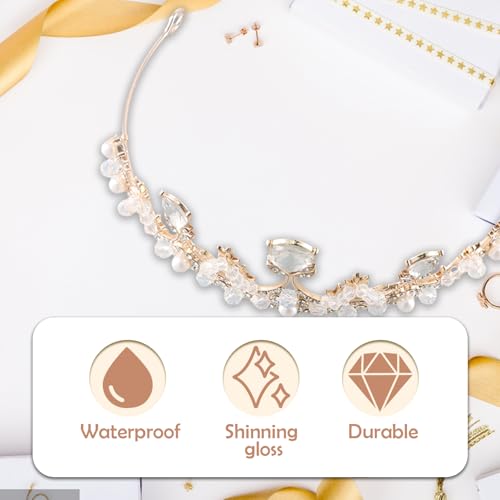 Silver Diamond Crown Crystal Crown voor meisjes bruid bruid Crystal Crown met hoofdband voor vrouwen verjaardag partij 4