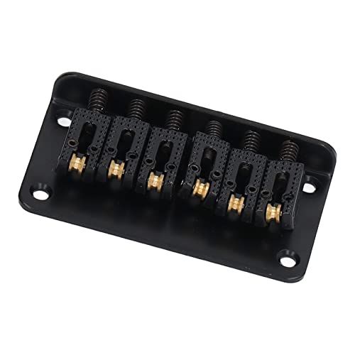6-String Non-tremlo Guitar Vaste Zadel Top Laden Hardtail Bridge, Chrome 5