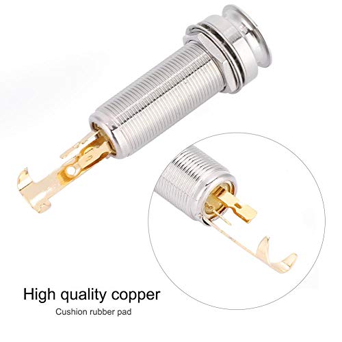 Endpin Jack, Guitar End Pin Jack koper voor Guitar Ukulele (57mm Lengte)