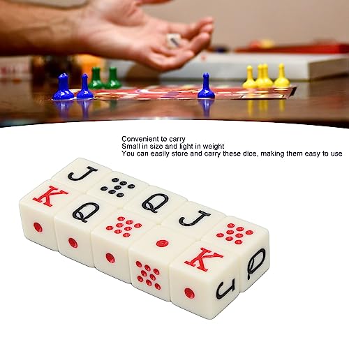 20 stuks Spaanse Poker Dice, 6 Sided Poker Dice Spaanse Poker Dice Game voor familie 3