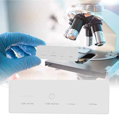 Microscoopmicrometer, Microscoopdoelstelling, Micrometer Kalibratie Diamicrometer Div 0mm, Microscoopmicrometer, Microscoop Diameters 3