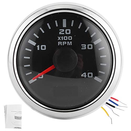 Snelheidsmeter, Waterdichte Digitale Tachometer ABS 52mm 4K RPM LCD-uurweergave voor Auto Yacht Motorfiets