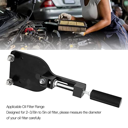 Oliefiltersnijder, Zinklegering Hoog rendement 77750 Gemakkelijk te bedienen voor 2‐3/8 inch tot 5 inch filter snijbereik (zwart) 4