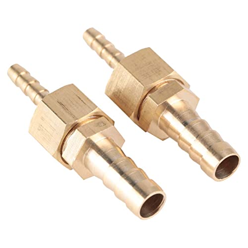 racod4m8,2pcs 4-8mm Messing passen slang Barb staart reducer verminderen Plug 2 stücke 4-8mm Brass Schlauch Schnellverschluss Pakconnector Reduzieren Rohrfitting Stecker für Teich Pool Schlauchadapter 5