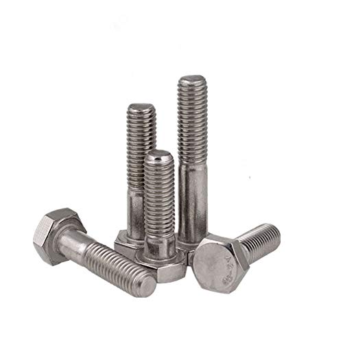 M12 Schroefbout 304 Roestvrij staal Hex Bolt Coarse draad Hex Schroef (verpakking van 2) - M12x45mm