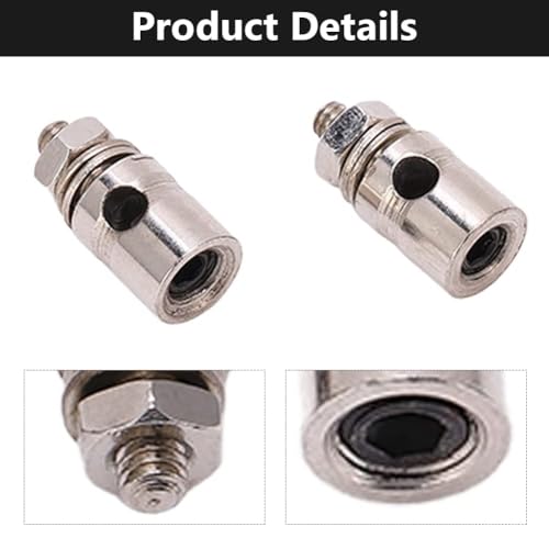 10Pcs RC Roestvrij stalen duwstang connector, RC vliegtuig duwstang stoppen Voor 1,8 mm/1.9mm/2mm 10/mm Staaldraad 3