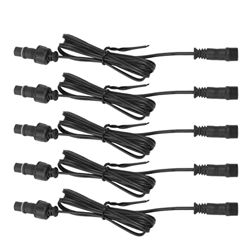 Waterdichte uitbreidingskabel voor dekverlichting: 5 stuks 3.3ft mannelijke vrouwelijke connector voor buiten 5