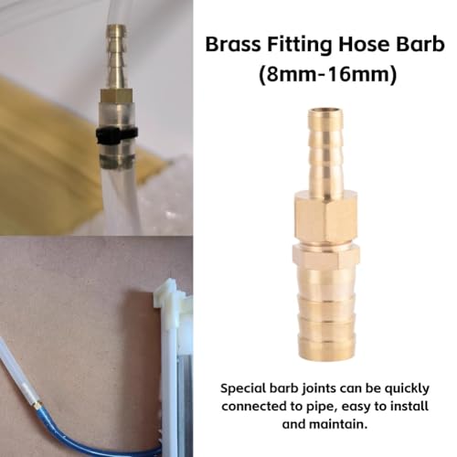 8mm-16mm Raccords de Tuyauterie Raccord en Laiton Tuyau Raccord Réducteur de Queue, Réducteur, Connector(8-16 mm)