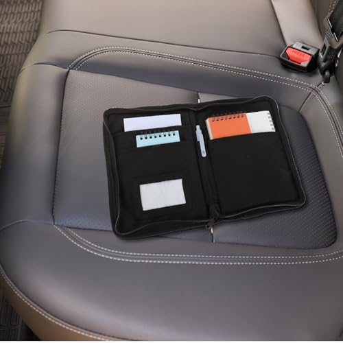 Documentmap van het voertuig A5, 24 x 17,5 cm Car Dashboard Compartment Organizer met meerdere compartiments, Automap voor het opslaan van controles, facturen, ontvangsten en tickets 4