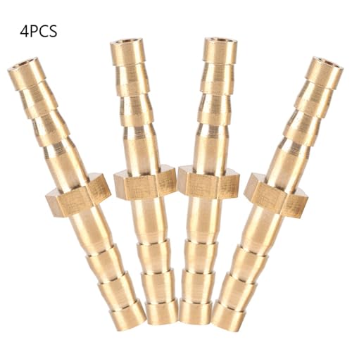 4Scs 4-4mm Messing passen slang Barb Splicer Mender staart reducer Reducer Connector 5
