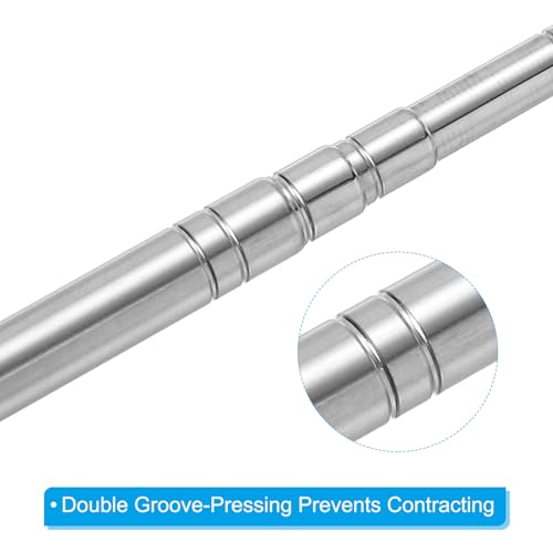 Telescopische vlag Rod 1 stuk Portable Telescopische roestvrij stalen vlag Bar met klem voor leraren Tourist Guides Blauw 5