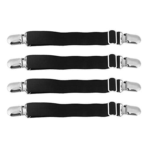 Sheet houder Bed Sheet Clip verstelbare bevestigingsmiddelen Suspenders Band Band Hoekhouder Elastische Grippers Matras Pad Hoes Sheets & kussenslopen