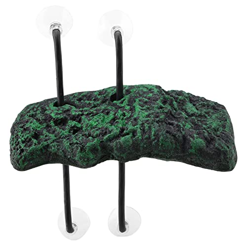 Automatische waterschildpadden Zwevend eiland met Zuigbeker voor semi-aquatische dieren Automatische waterschildpadden (24x17x18cm / 9.4x6.7x7.1in)