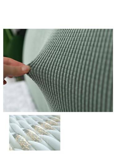 Headboard Cover voor Bed Stretch Headboard Cover, Stretch Headboard Protective Cover, Cover voor Headboard Padded Headboard, 150-170cm, Groen 3