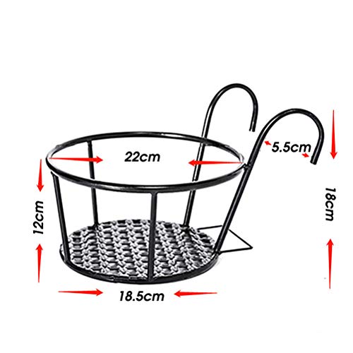 Bloemenpotten voor opknoping, Bloemenpothouder, Metaal bloempotten, Houder voor Tuin, Balkon en Balkon Zeebalustrade 3