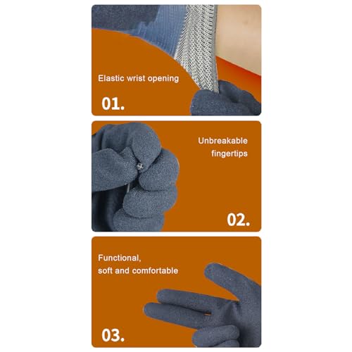 Geïsoleerd 1000 V elektrische handschoenen, antislip design, katoenen pols voor elektrisch werk, tegen elektrische schok 3